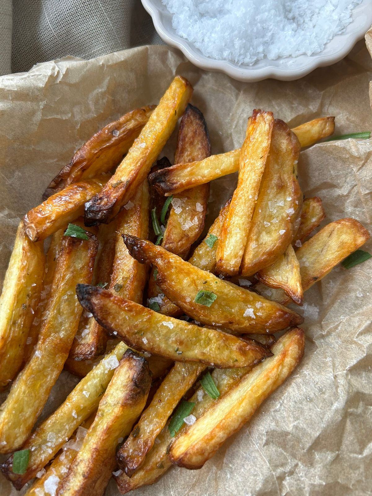 Pommes frites i ovn